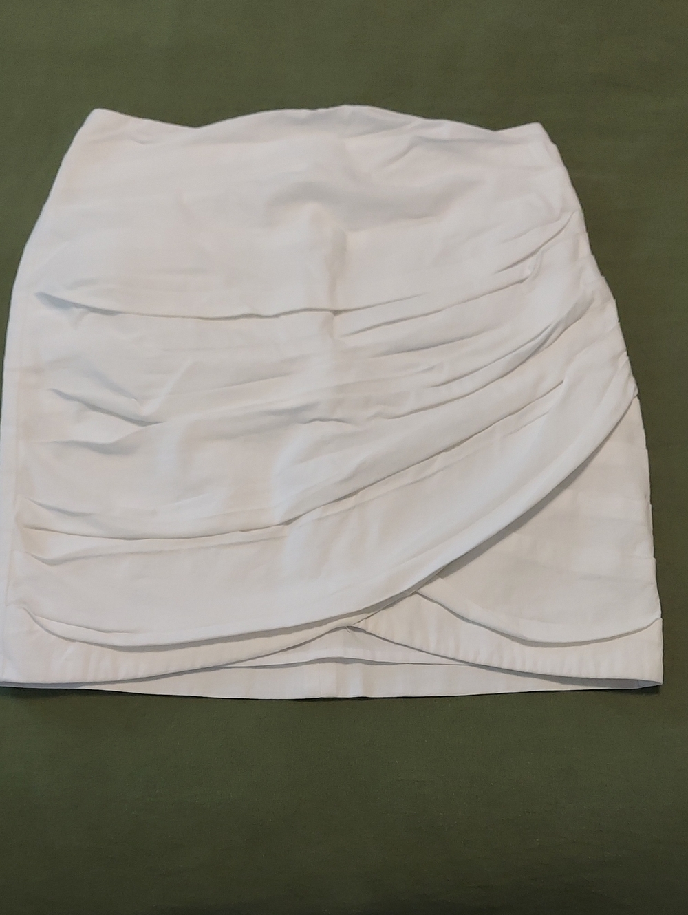 Versona White Women's Cotton Spandex Mini Skirt Size 8